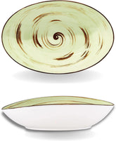 Wilmax Ovale Porzellanschüssel Pistazie, 30 x 19,5 cm – WL-669141/A